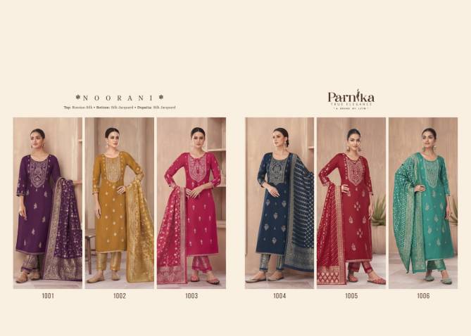 Noorani By Parnika Silk Jacquard Designer Salwar Suits Catalog